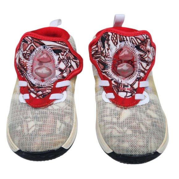 Nike LeBron 19 TD Sketch DD0417-101 White Black Red Toddler Size 9C - Picture 2 of 10